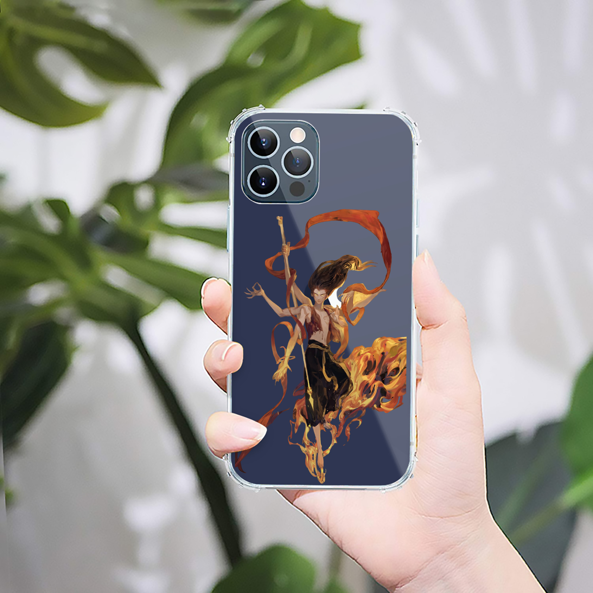 （画像用） Ne Zha 2 ナタ 魔童の大暴れ 【iPhone 12シリーズ対応】透明スマホケース（クリアソフトケース）